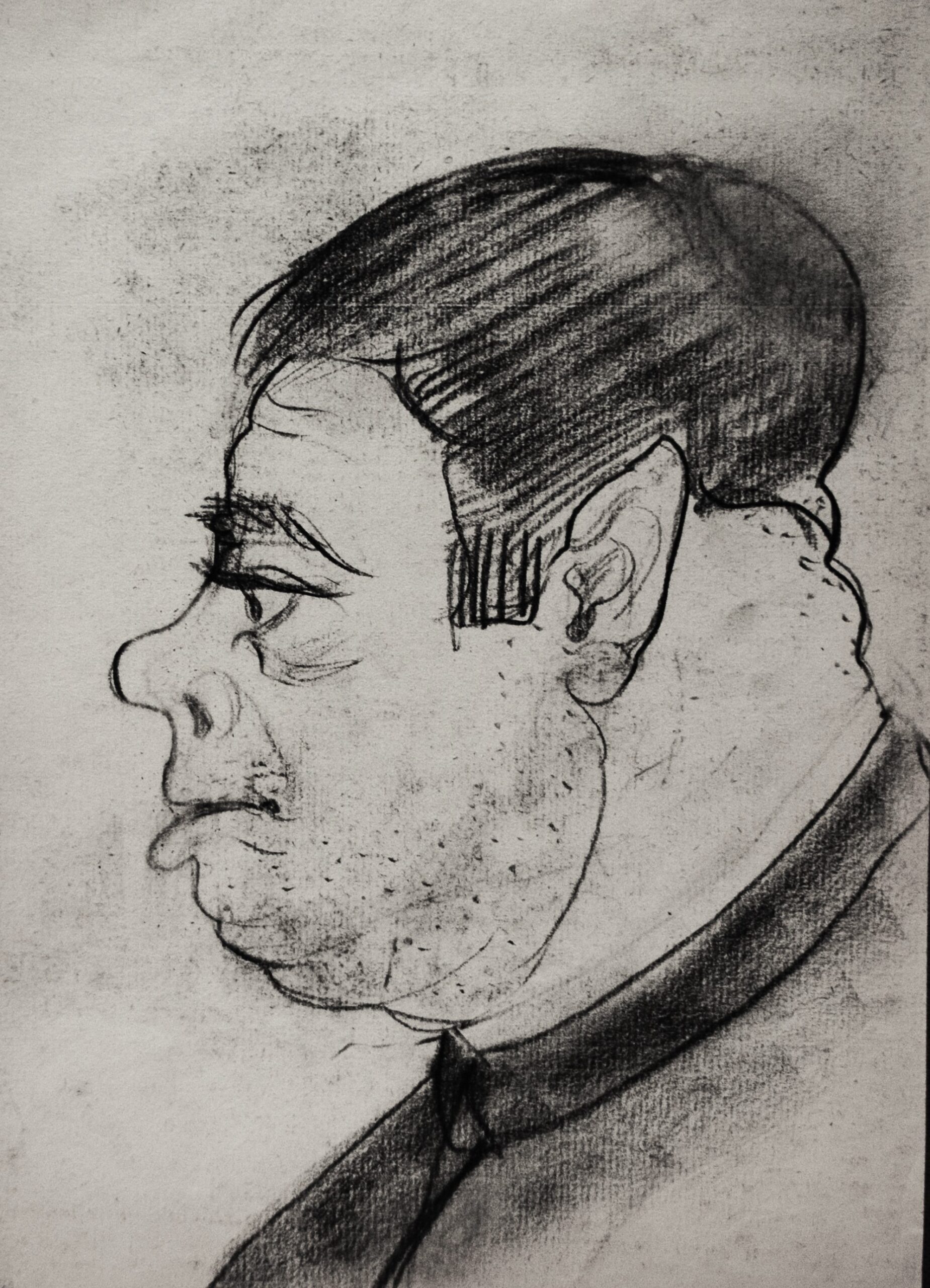 Dibujo de José Manaut, 1934. Carboncillo sobre papel.
