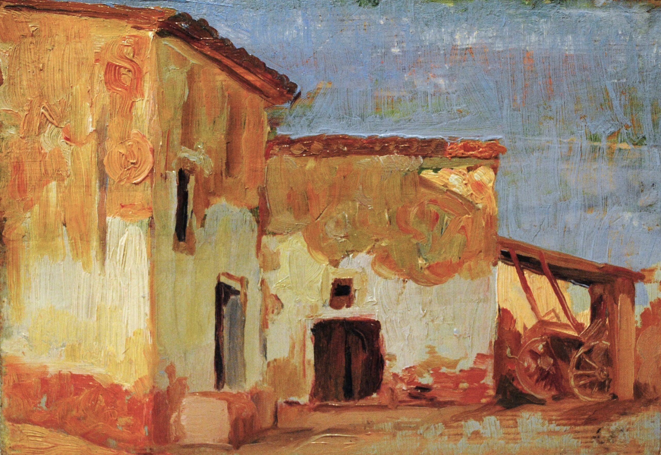 Pintura de José Manaut titulada Valencia, 1919. Óleo sobre tabla.