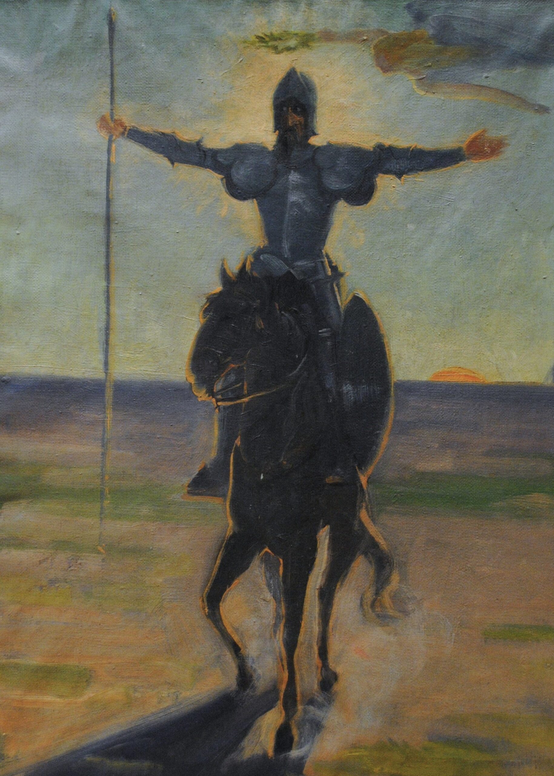 Pintura de José Manaut titulada Don Quijote. Óleo sobre lienzo.