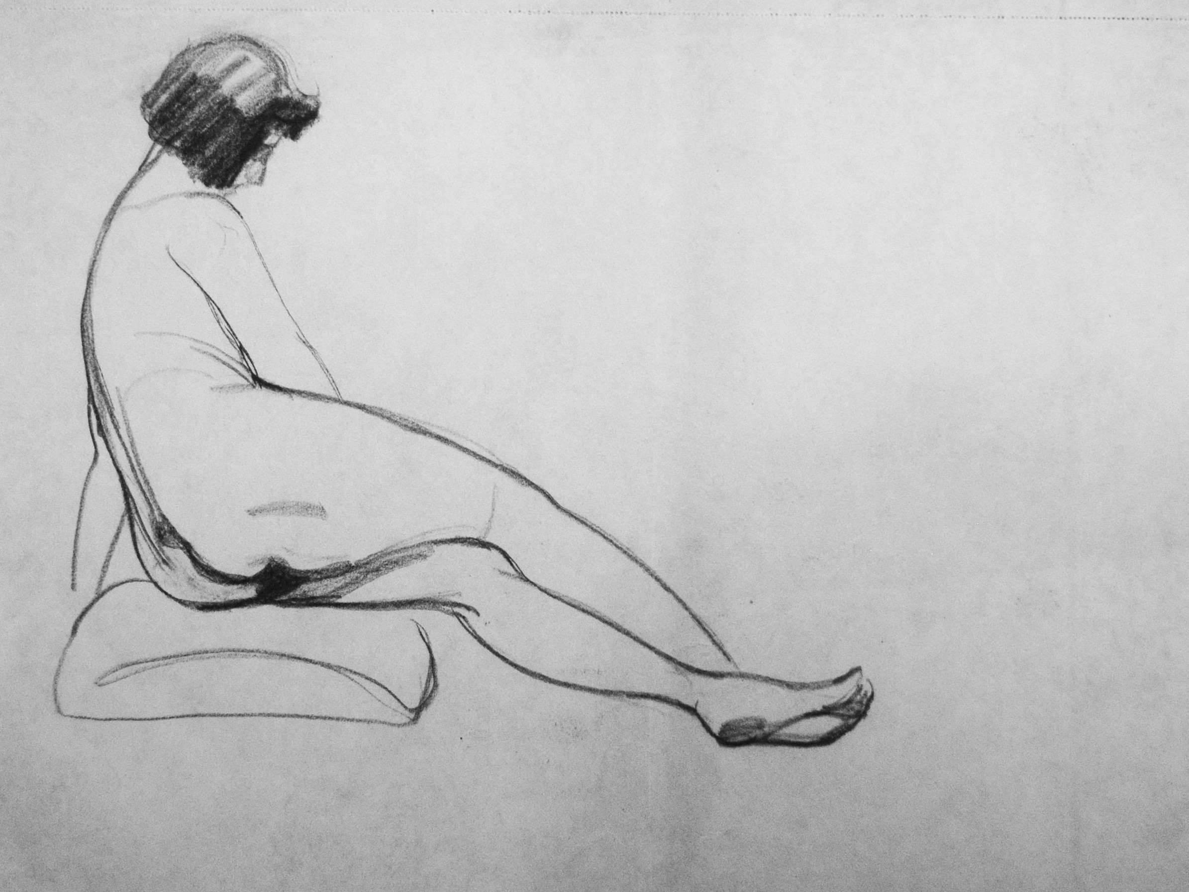 Colección de dibujos realizados en la Academia Colarossi de París, 1924.