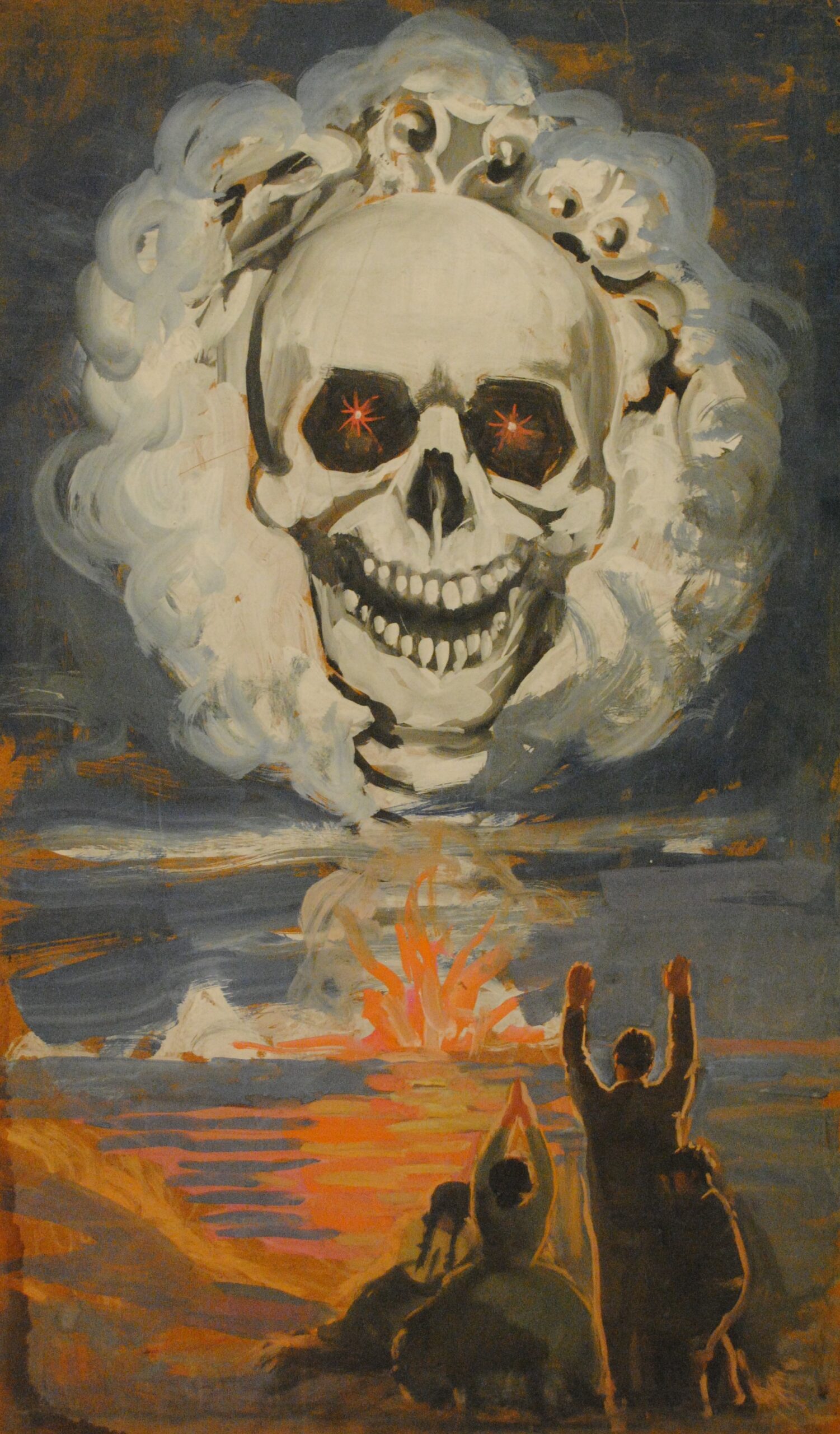Pintura de José Manaut titulada Muerte. Óleo sobre lienzo.