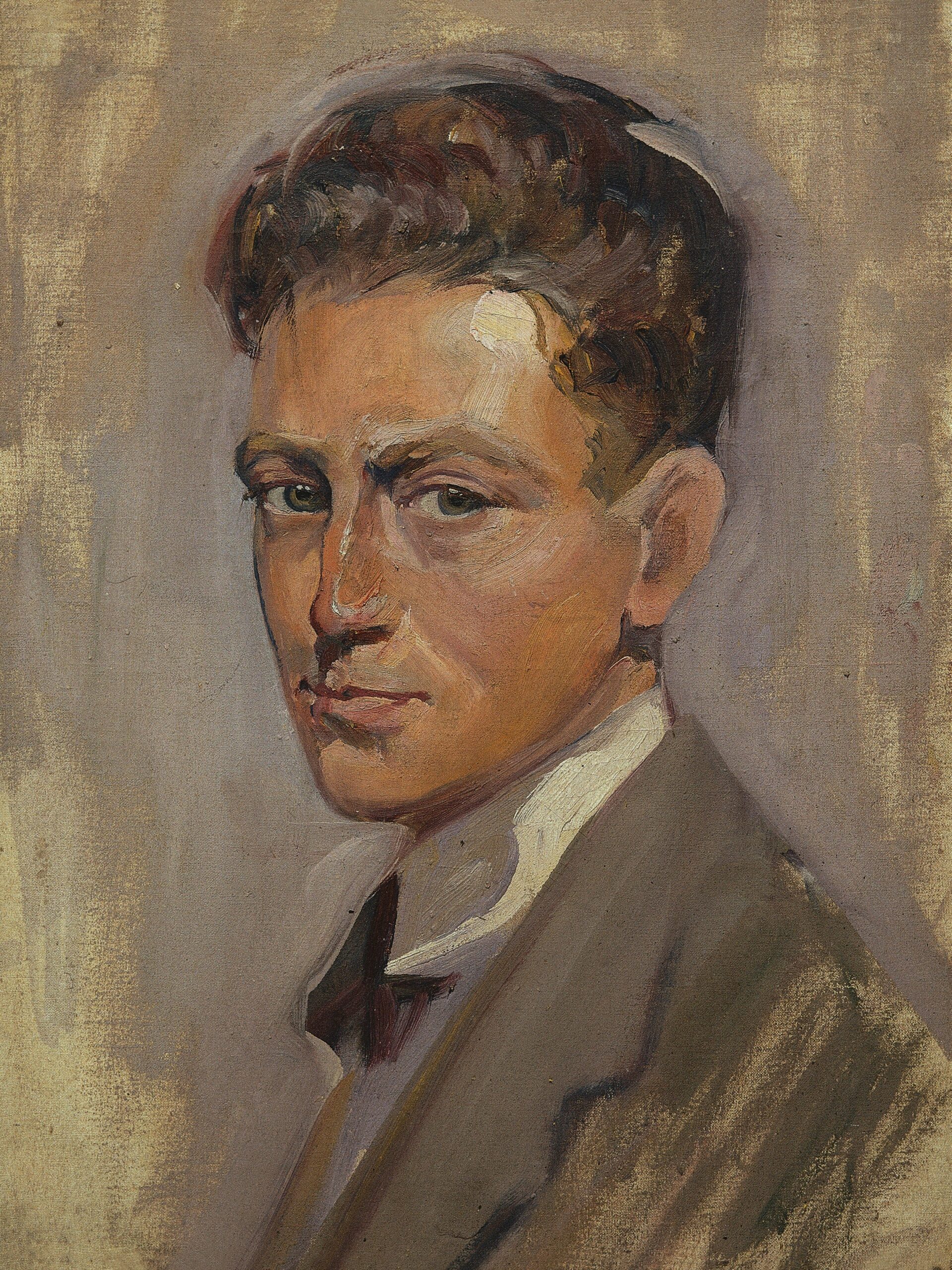 Autorretrato de José Manaut, 1916. Óleo sobre lienzo.