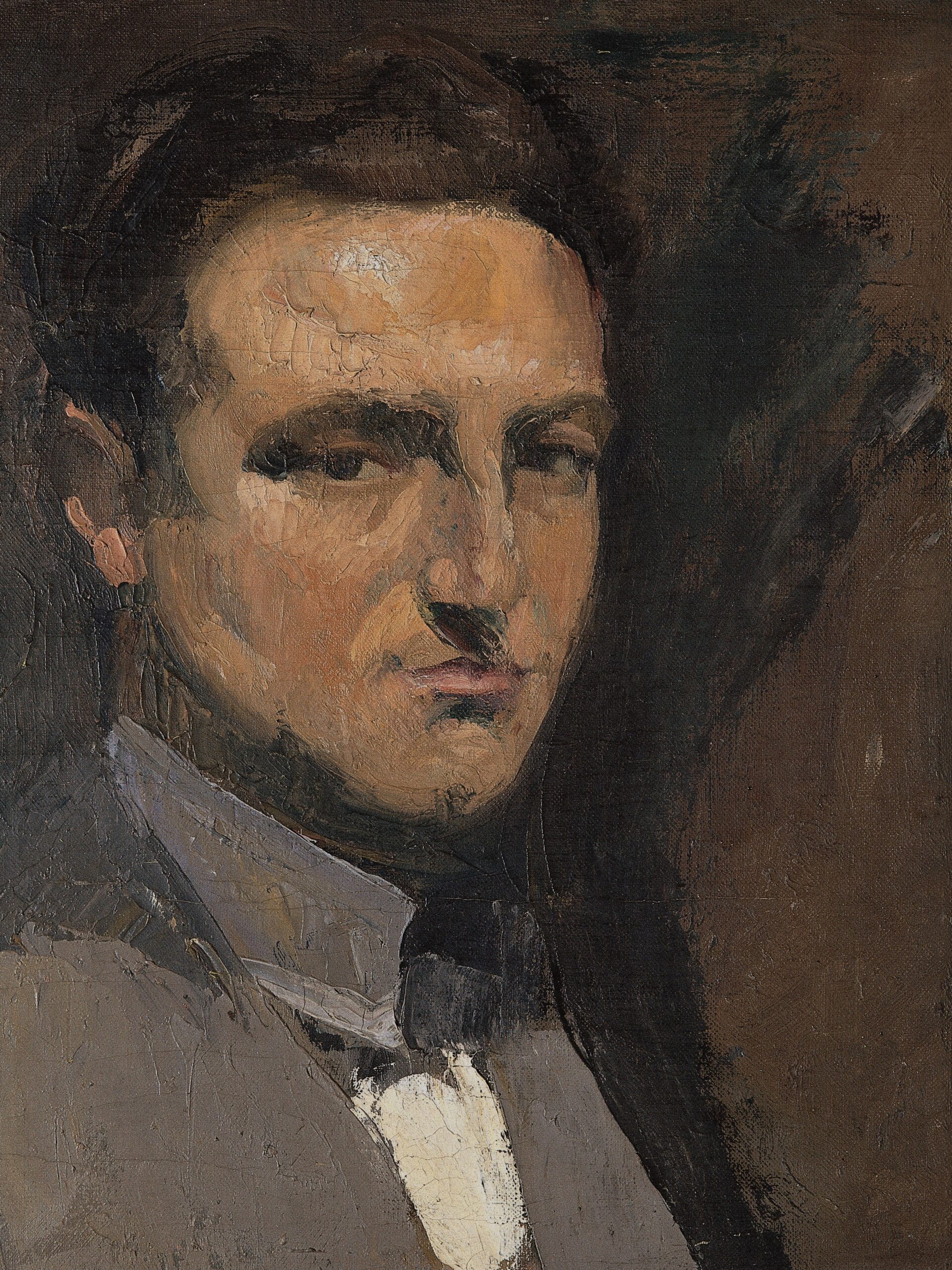 Pintura de José Manaut titulada Autorretrato, 1918 aprox. Óleo sobre lienzo.