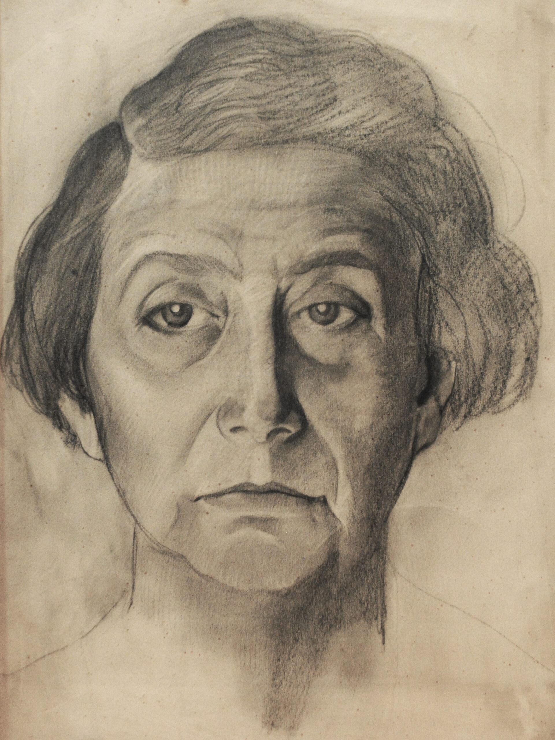 Dibujo de José Manaut titulado Maria Fava, 1920. Papel/lápiz.